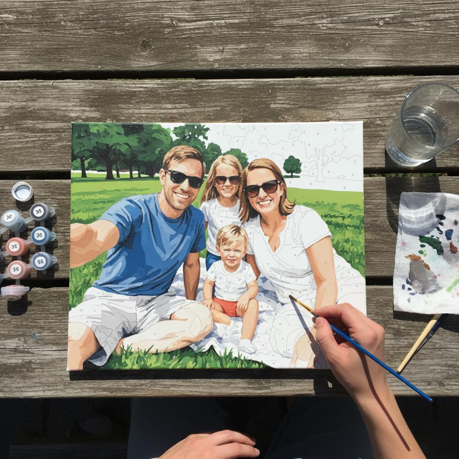 DIY Valentines day Custom Photo Paint By Numbers