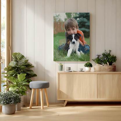 Personalized Family Pet Valentines Day Painting