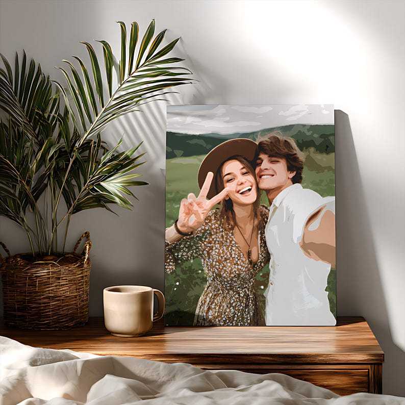 Personalized Paint By Numbers Couple Kit For Valentines Day