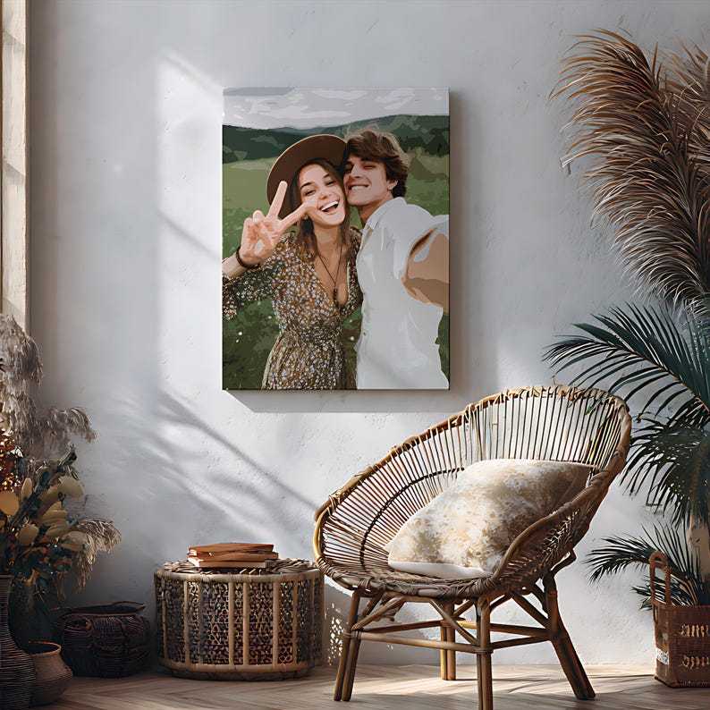 Personalized Paint By Numbers Couple Kit For Valentines Day