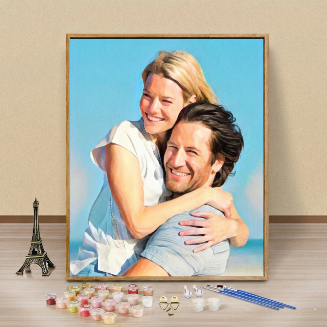 Personalized Valentines Day Themed Paint By Number Kit