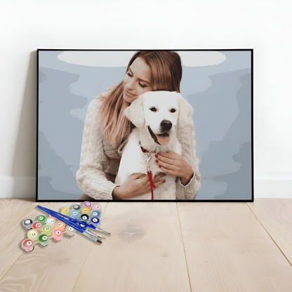 Personalized Photo Paint By Number Canvas