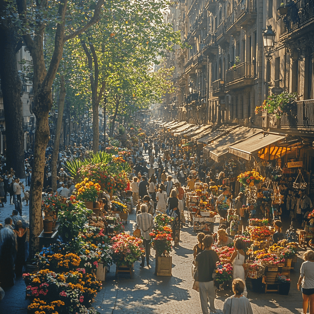 La Rambla - Barcelona Diamonded Painting Kits