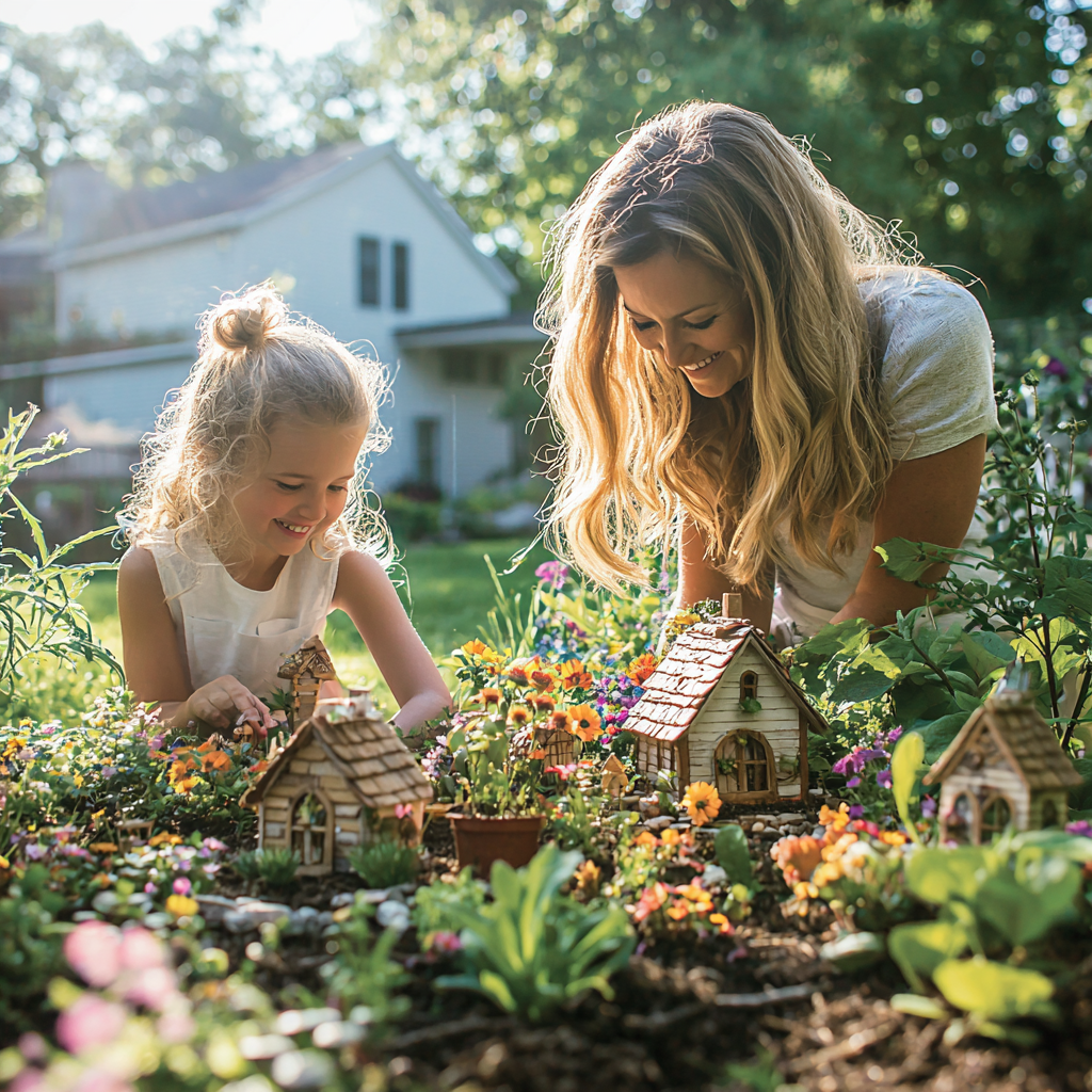 Magical Moments: Building A Backyard Fairy Garden Together Paint By Diamonds Kits