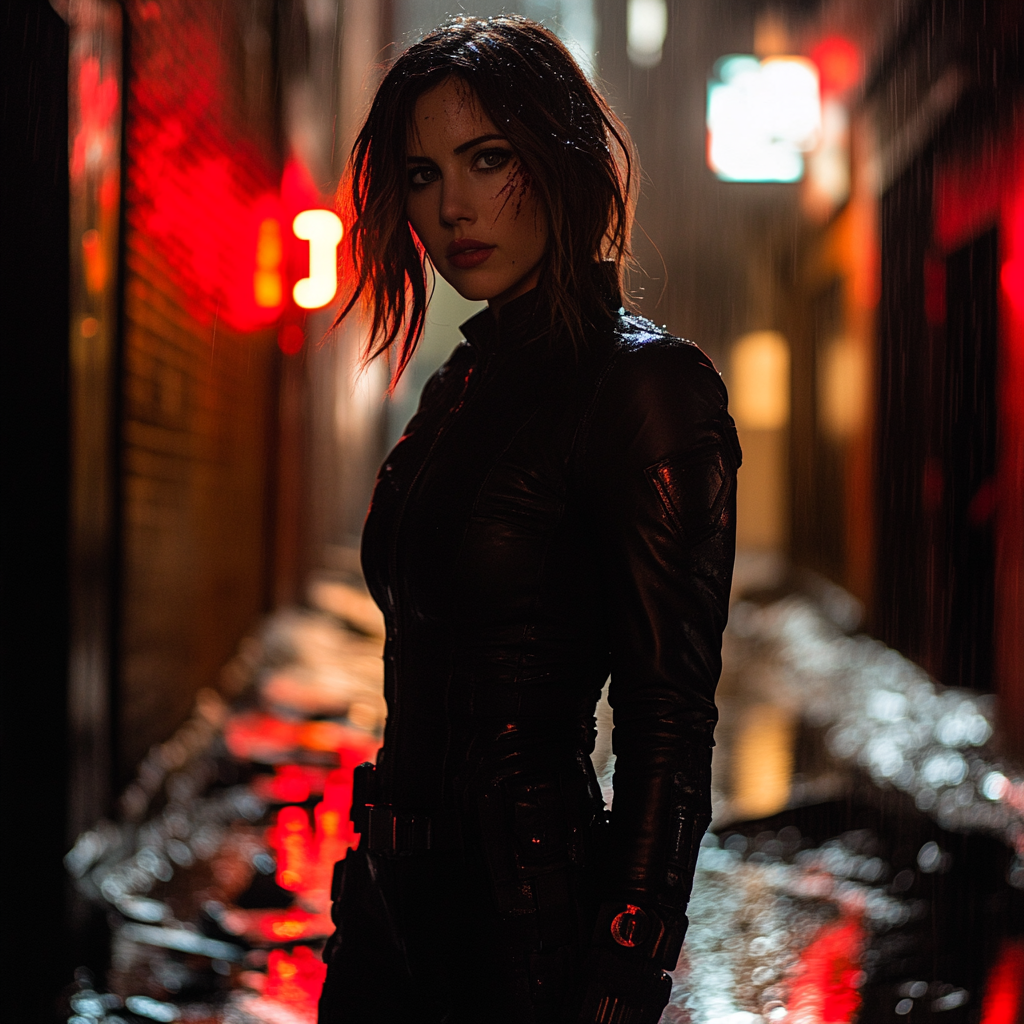 Scarlett Johansson: Veil Of The Enigmatic Widow Painting by diamonds kit