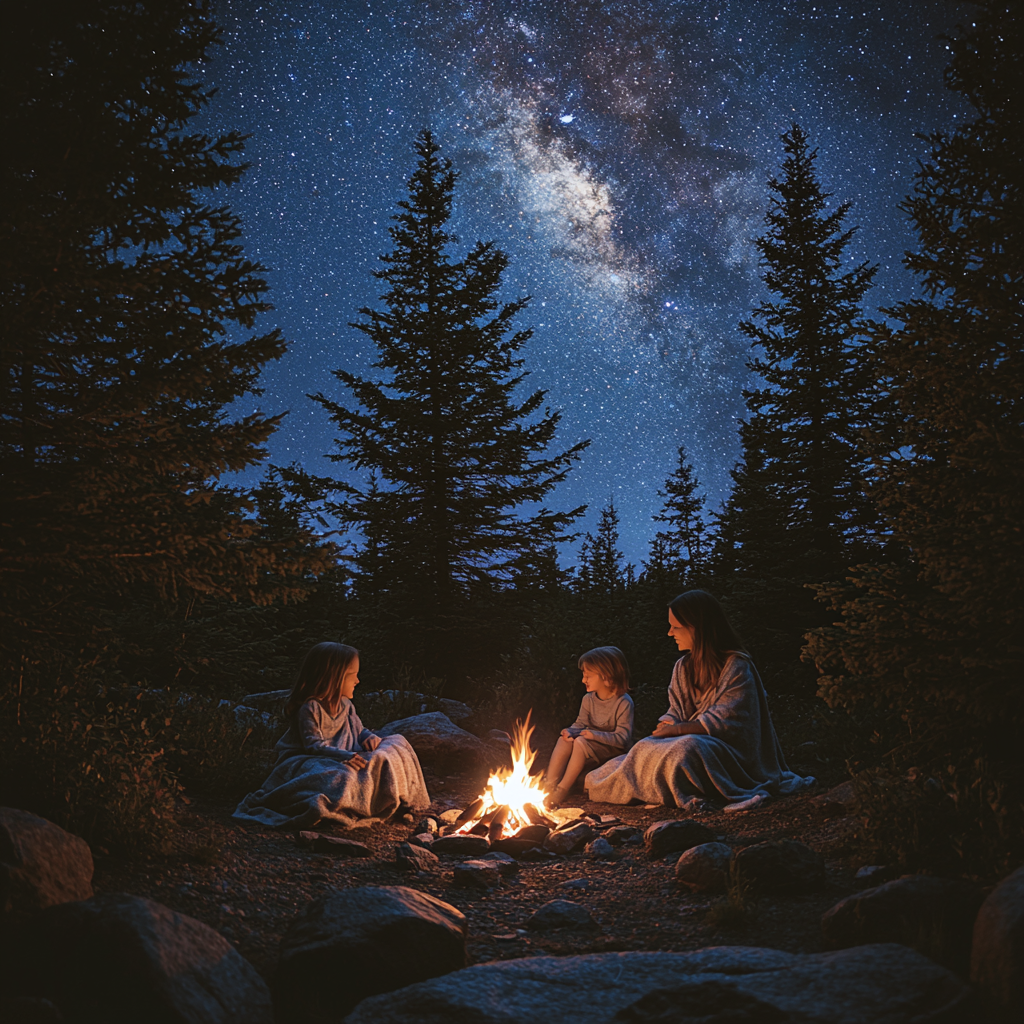 Dreamy Dreams: Starry Night Camping Adventure Diamonded Painting Kits