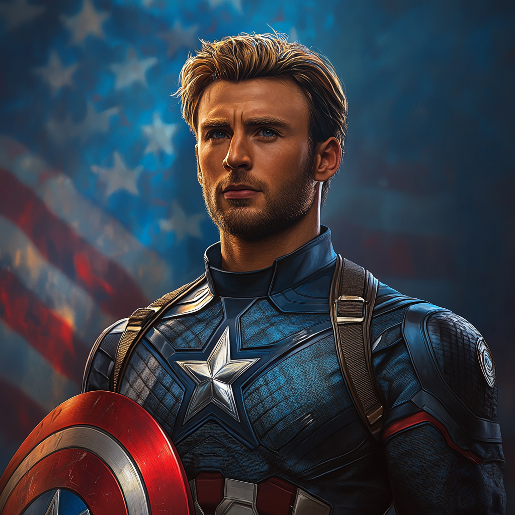 Chris Evans Captain America Spirit Shield painting diamond kit