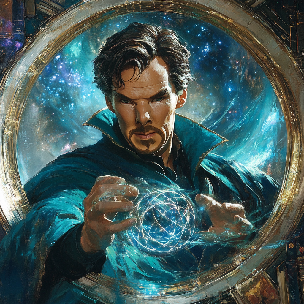 Benedict Cumberbatch The Mystic Gatekeeper Paint by diamonds art