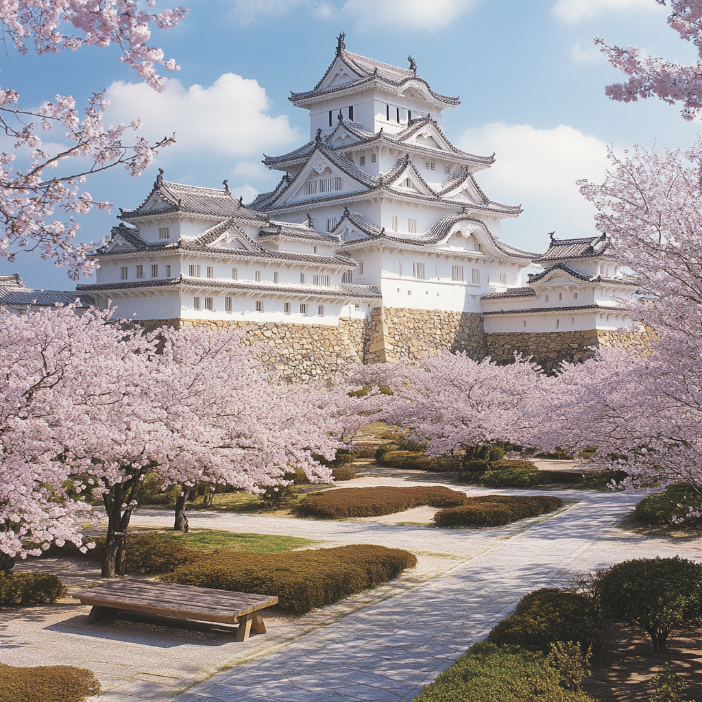 Himeji Castle Heritage View diamond painting
