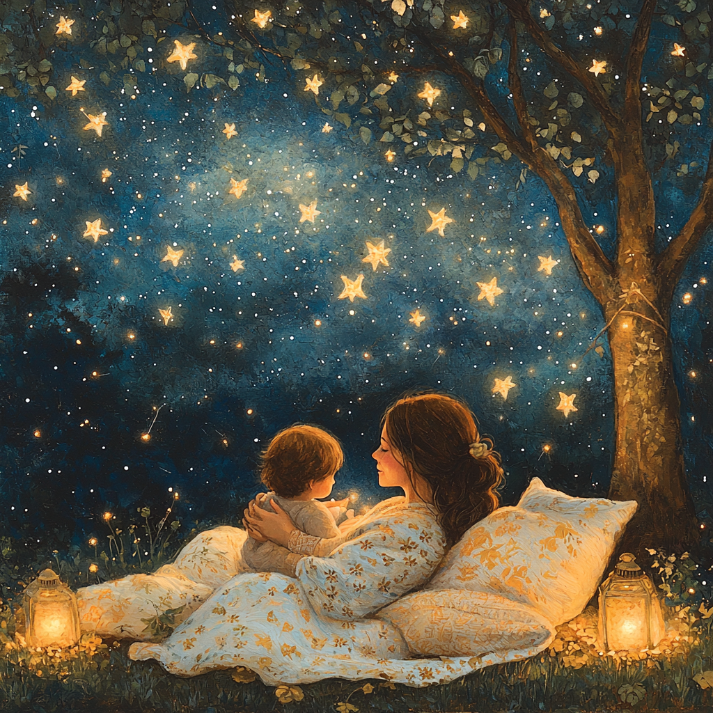Whimsical Tales: Storytelling Under The Stars Diamonded Painting Kits
