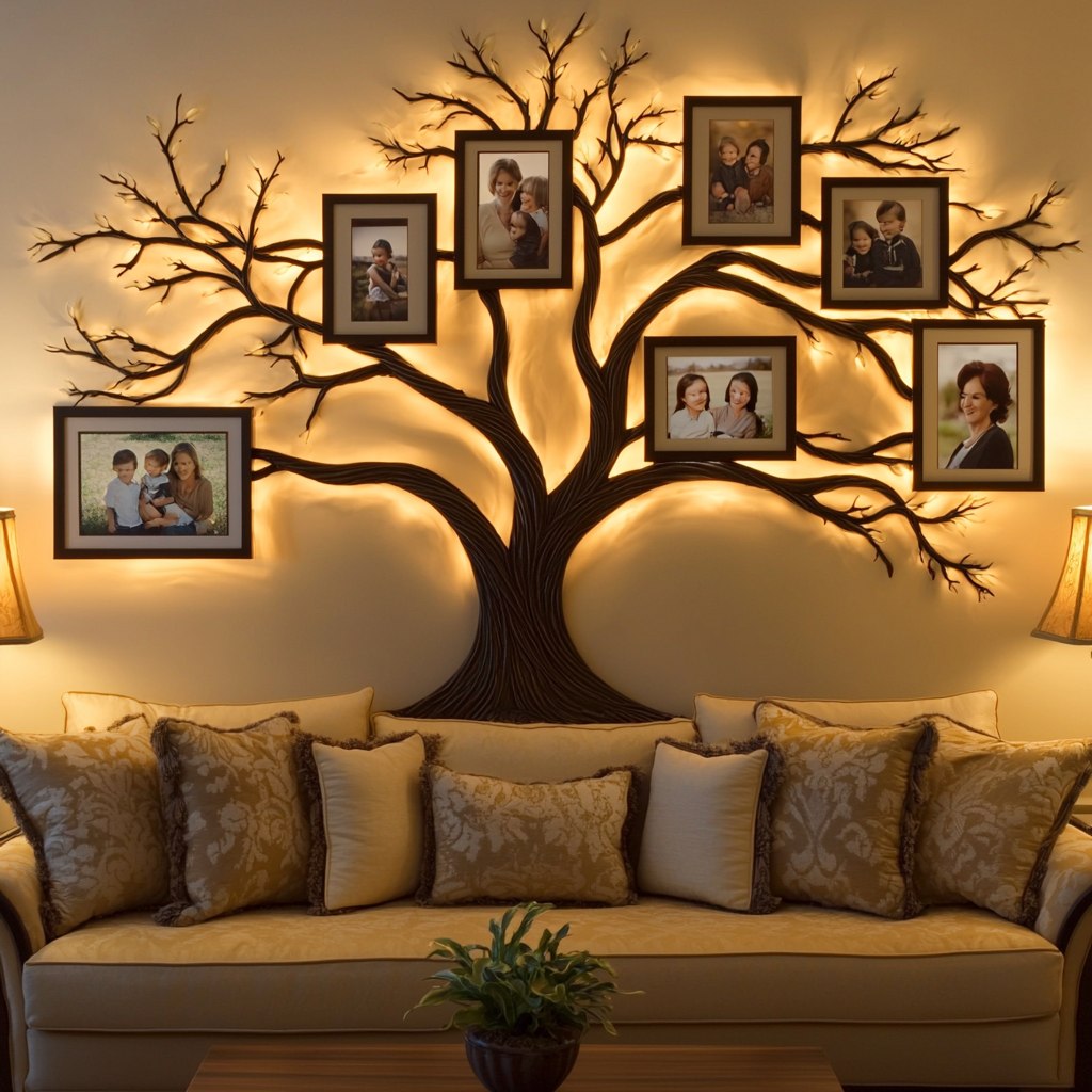 Roots Of Love: A Family Tree Of Memories Paint By Diamond