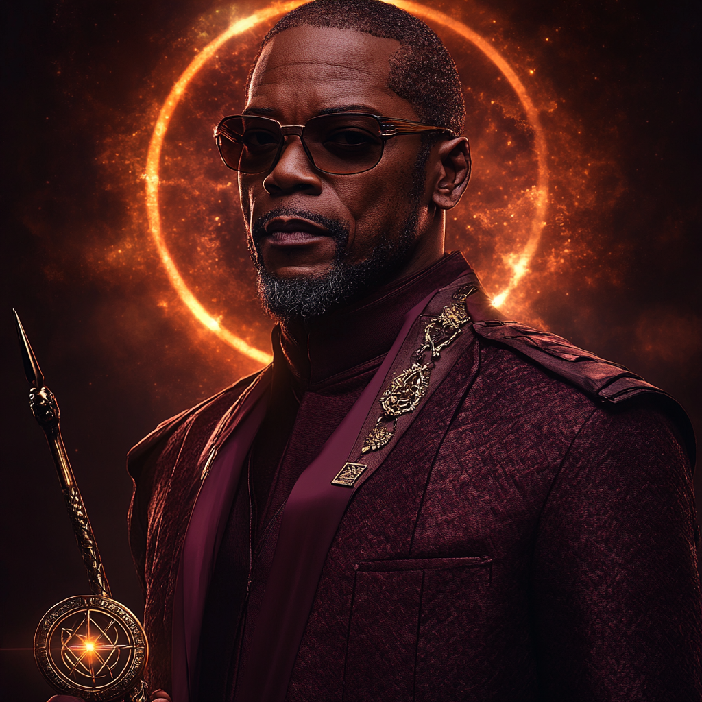 Samuel L Jackson: Commanding The Cosmic Pulse Paint by diamonds art