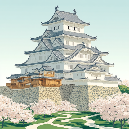 Himeji Castle diamonded painting kits
