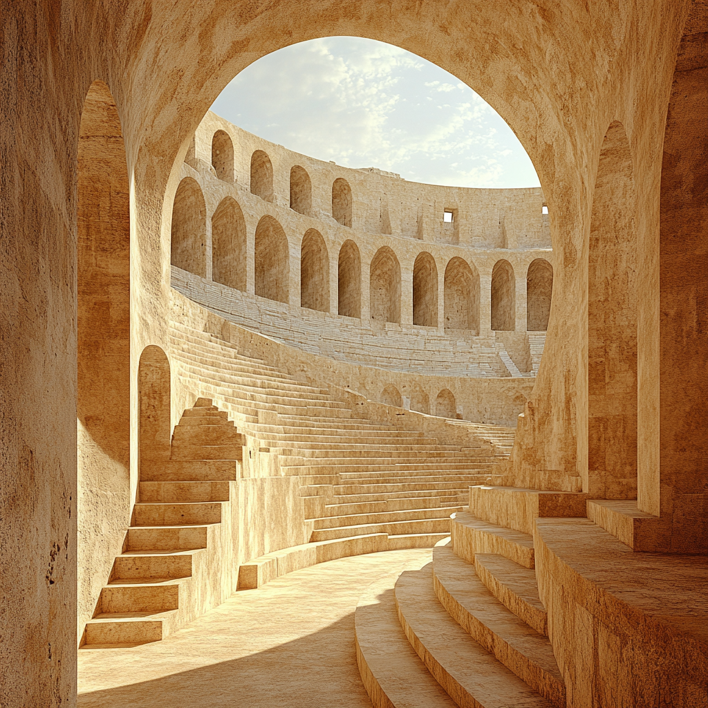 Colosseum Arena paint by color