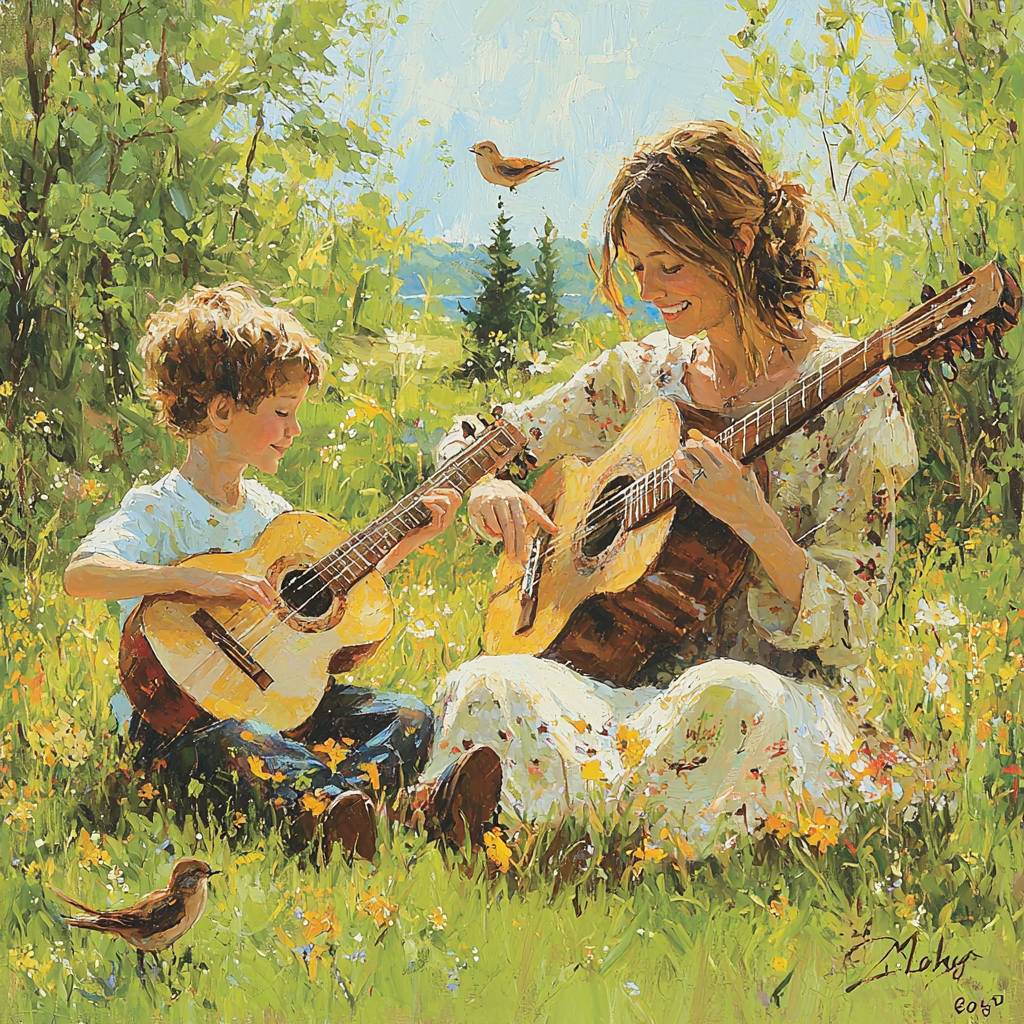 Nature’s Melody: A Day Of Outdoor Music Painting By Diamonds Kit