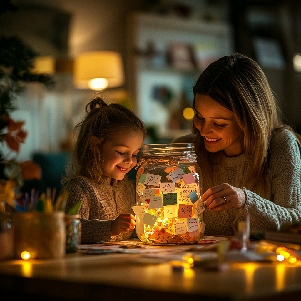 Cherished Reflections: A Family Memory Jar Project Paint By Color
