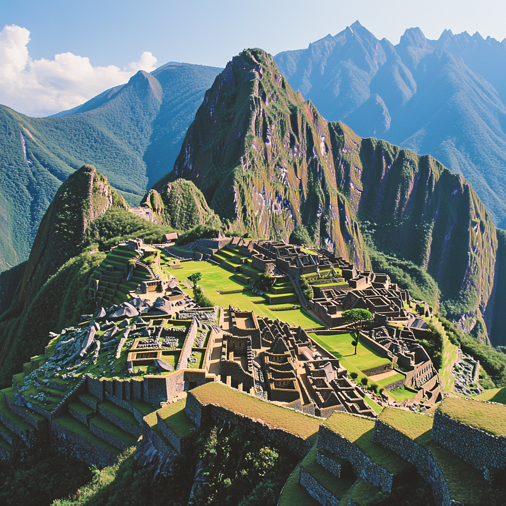 Machu Picchu Lost Mountain Fortress diamond painting