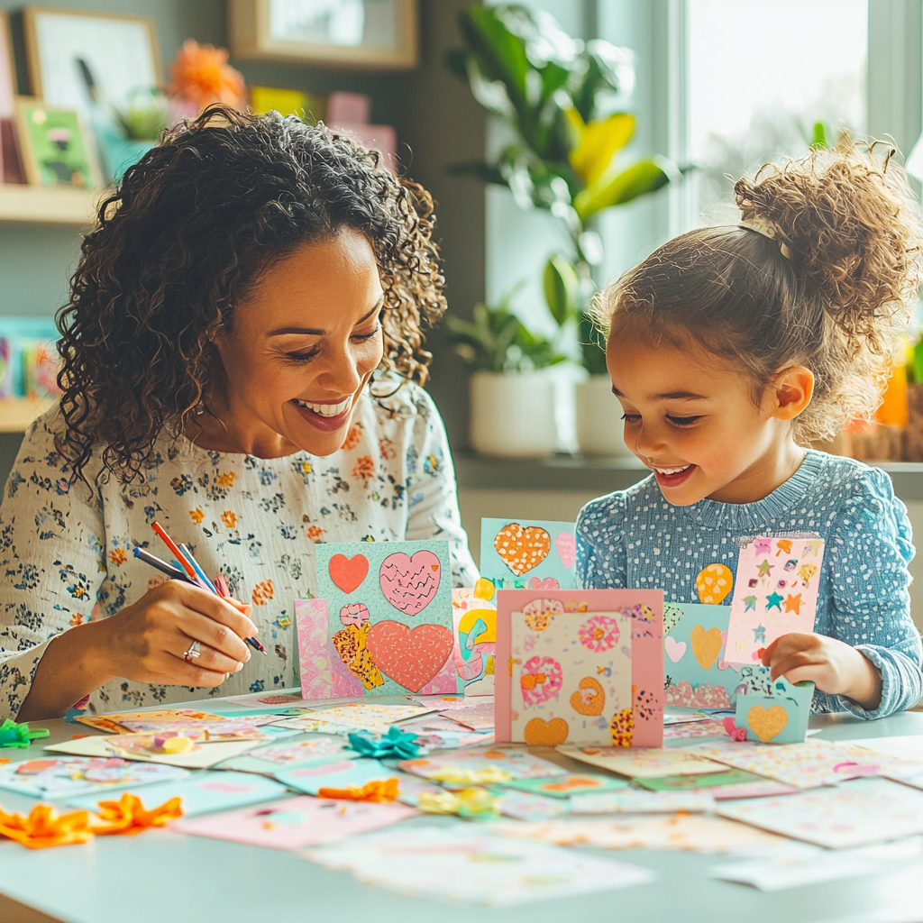 Gifts From The Heart: Creating Handmade Cards Together Paint By Diamonds Kits