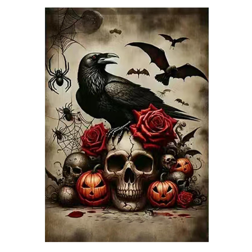 Halloween Eagle Paint By Diamonds Kit
