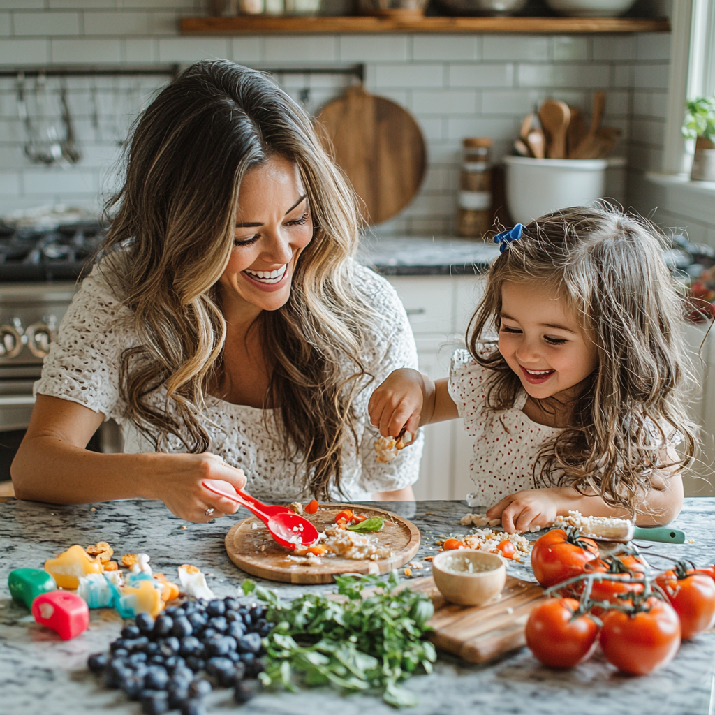 Savoring Moments: A Family Cooking Day Paint By Color