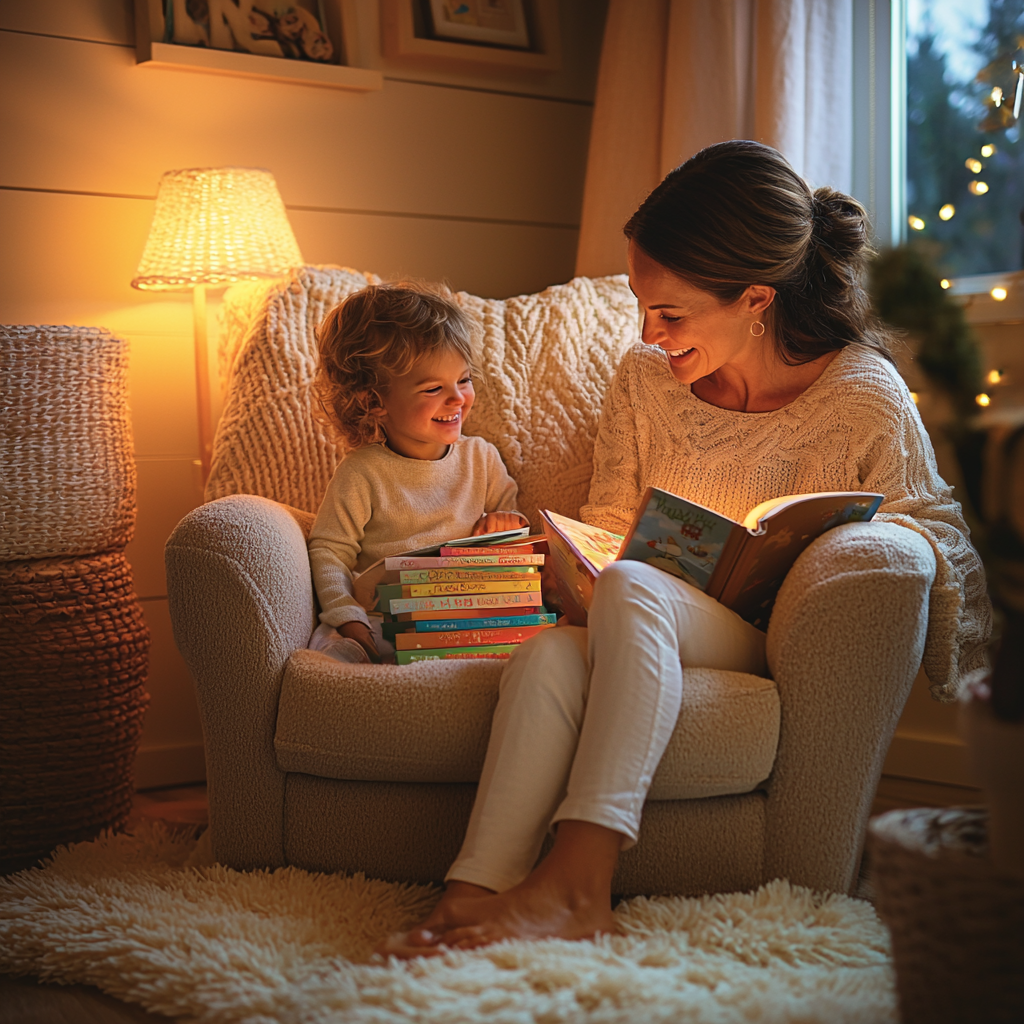 Gentle Whispers: A Mother-Child Book Club Paint By Diamond