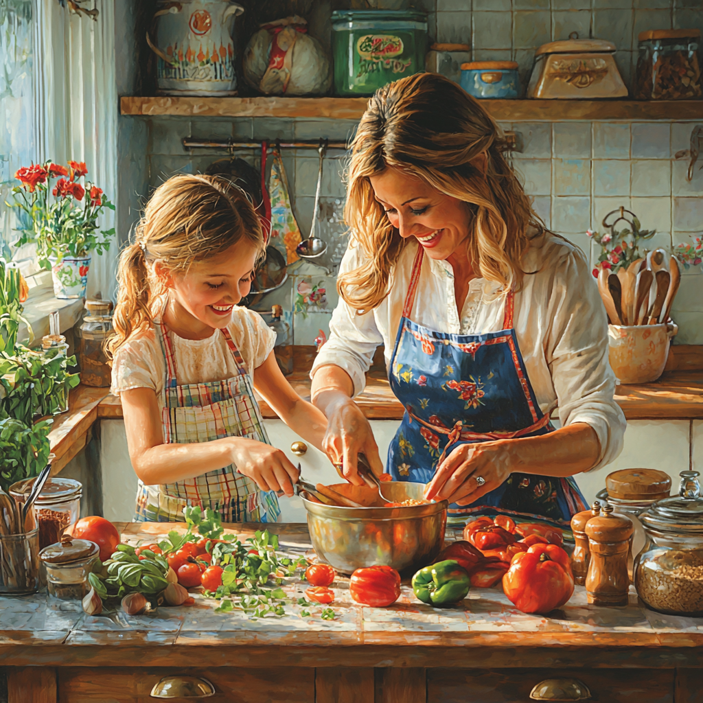 Culinary Heritage: Crafting Family Recipes Together Paint By Diamond