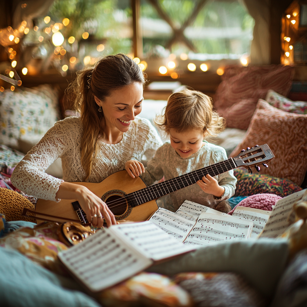 Lullabies Of Love: A Musical Afternoon Painting By Diamonds Kit