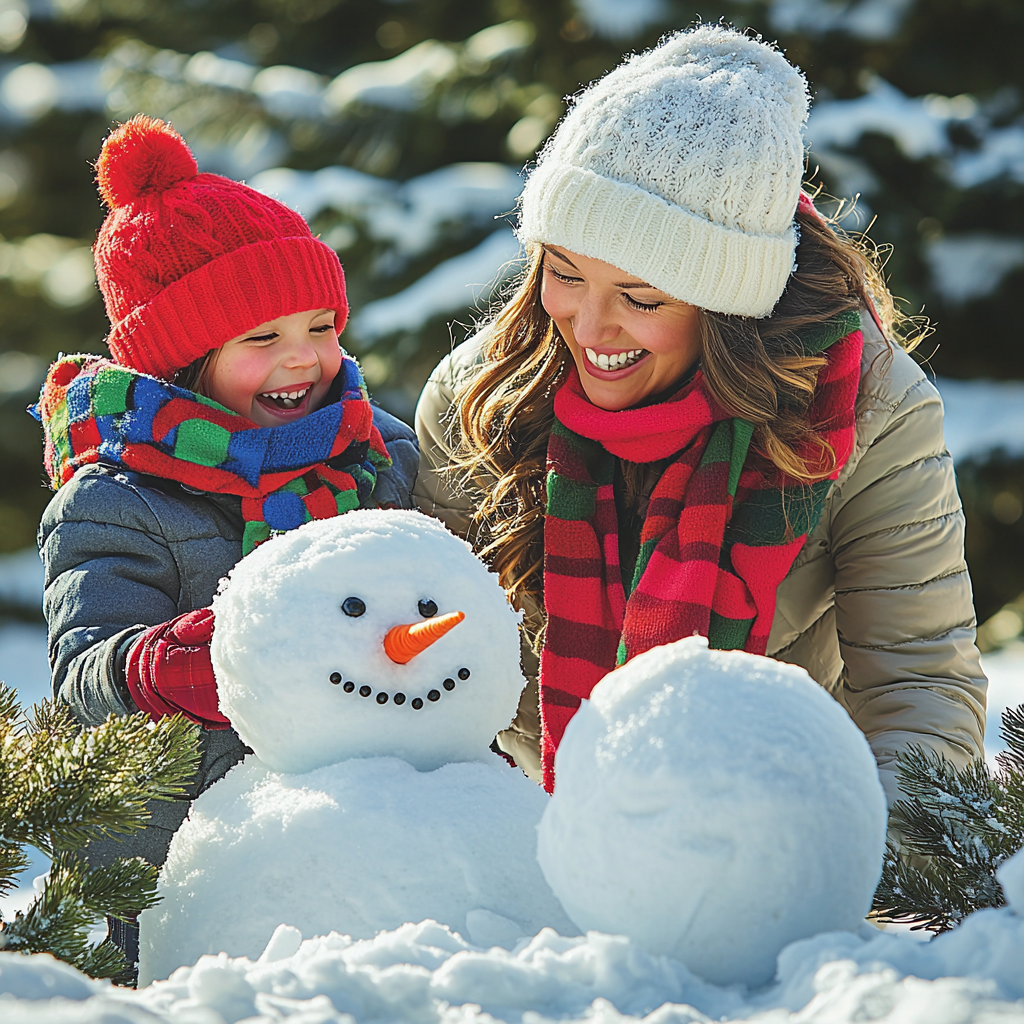 Magic Moments: Building A Snowman Diamonded Painting Kits
