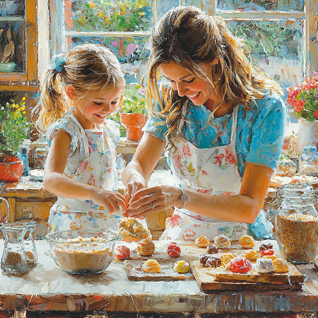 A Sweet Experience: Making Candy Together Painting By Diamonds Kit