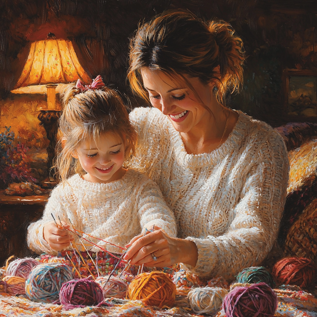 Love In Every Stitch: Knitting A Bond Painting By Diamonds Kit