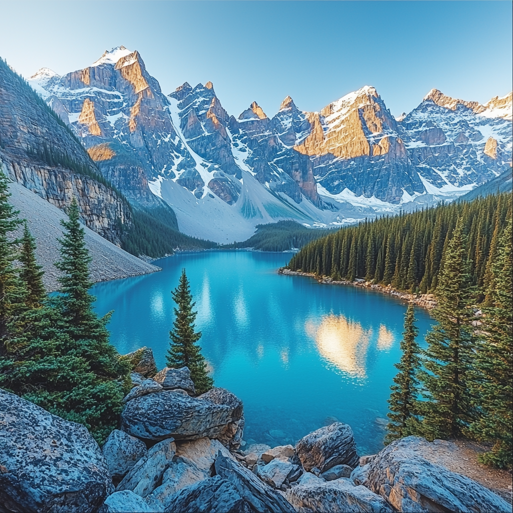 Moraine Lake - Banff DIY Paint By Diamonds