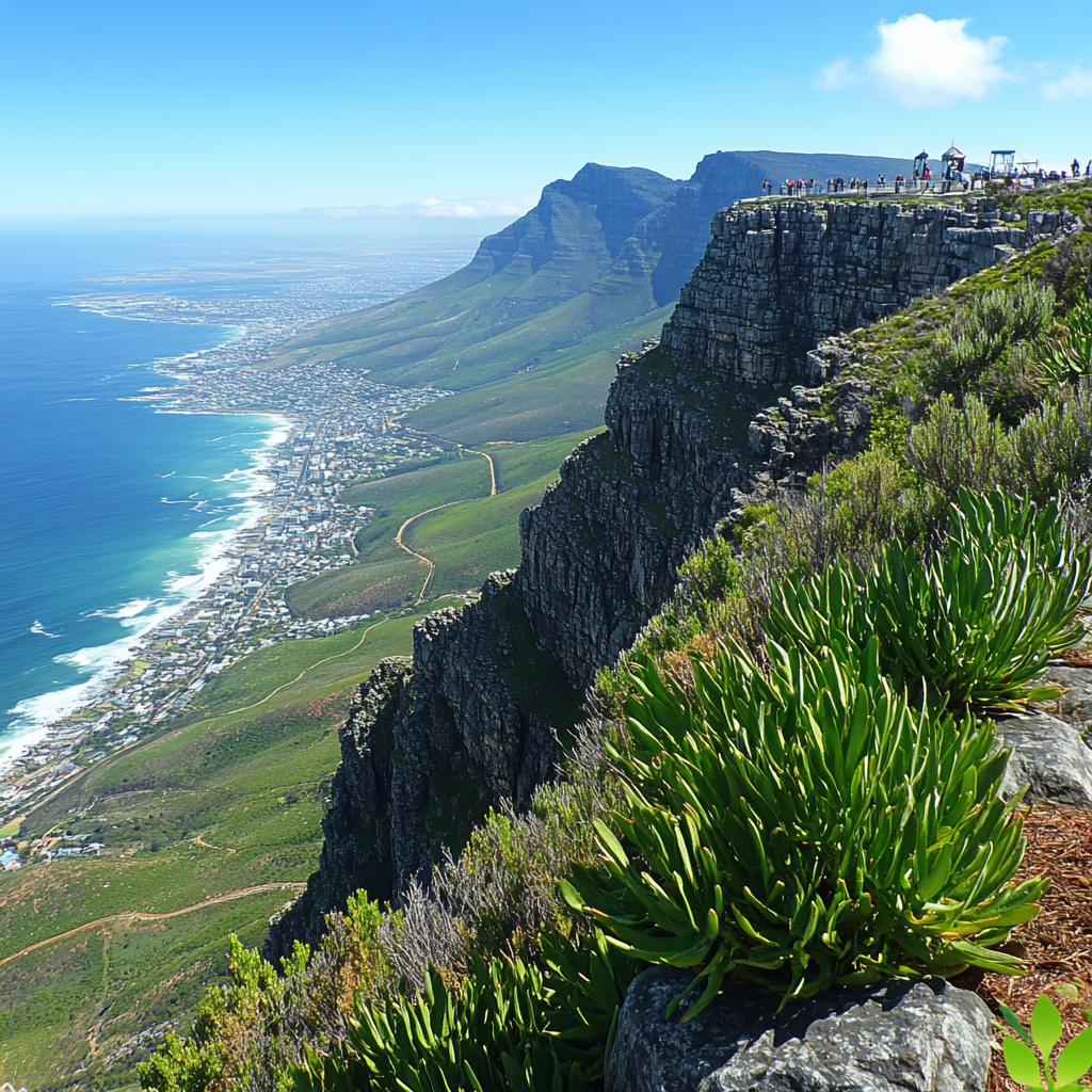 Table Mountain Summit Garden Overlook diamond painting