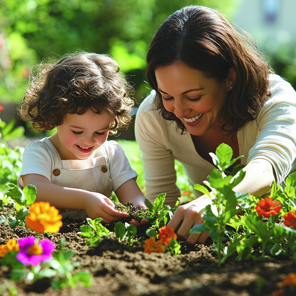 Gentle Nature: A Day Of Gardening Together Paint By Diamond