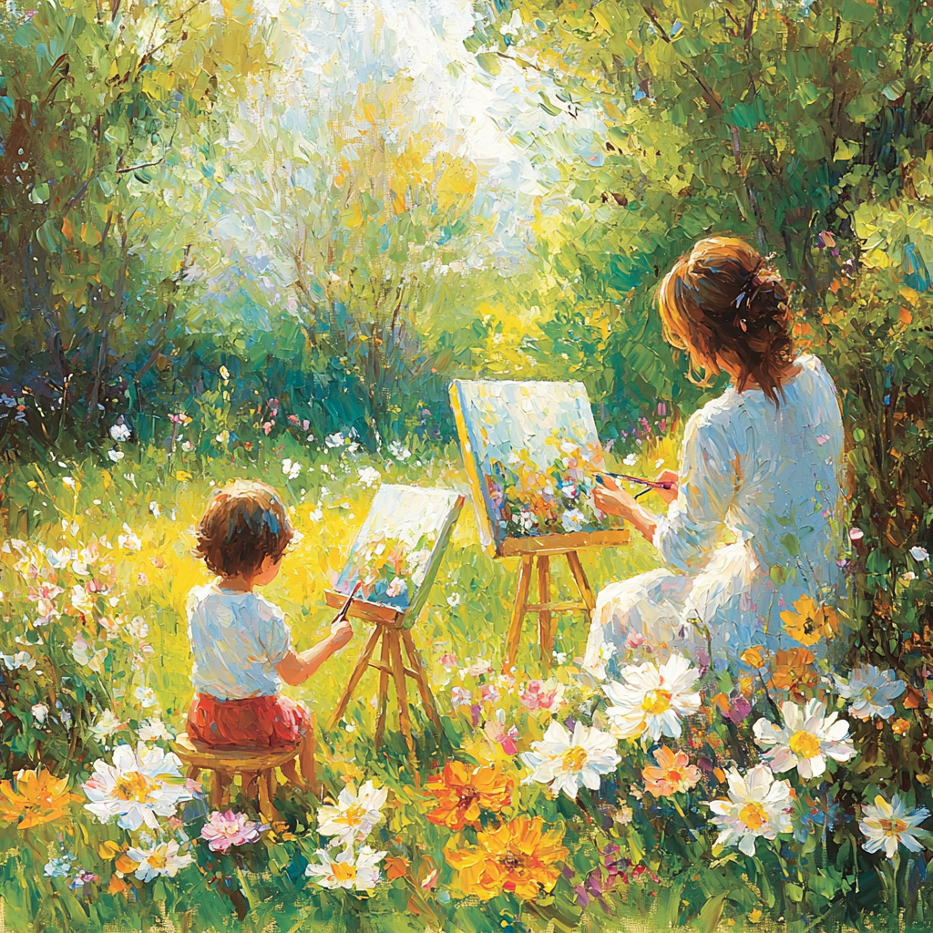Canvas Of Joy: Painting Nature Together Paint By Color