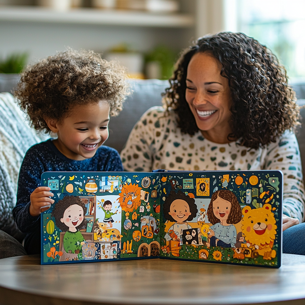 A Patchwork Of Memories: Custom Family Story Book Paint By Diamond