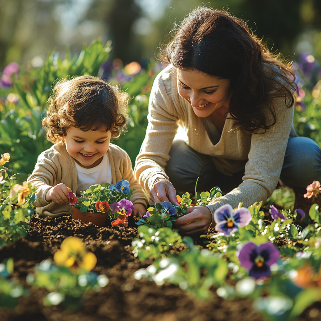 Blooming Love: Planting Together In The Garden Paint By Diamonds Kits