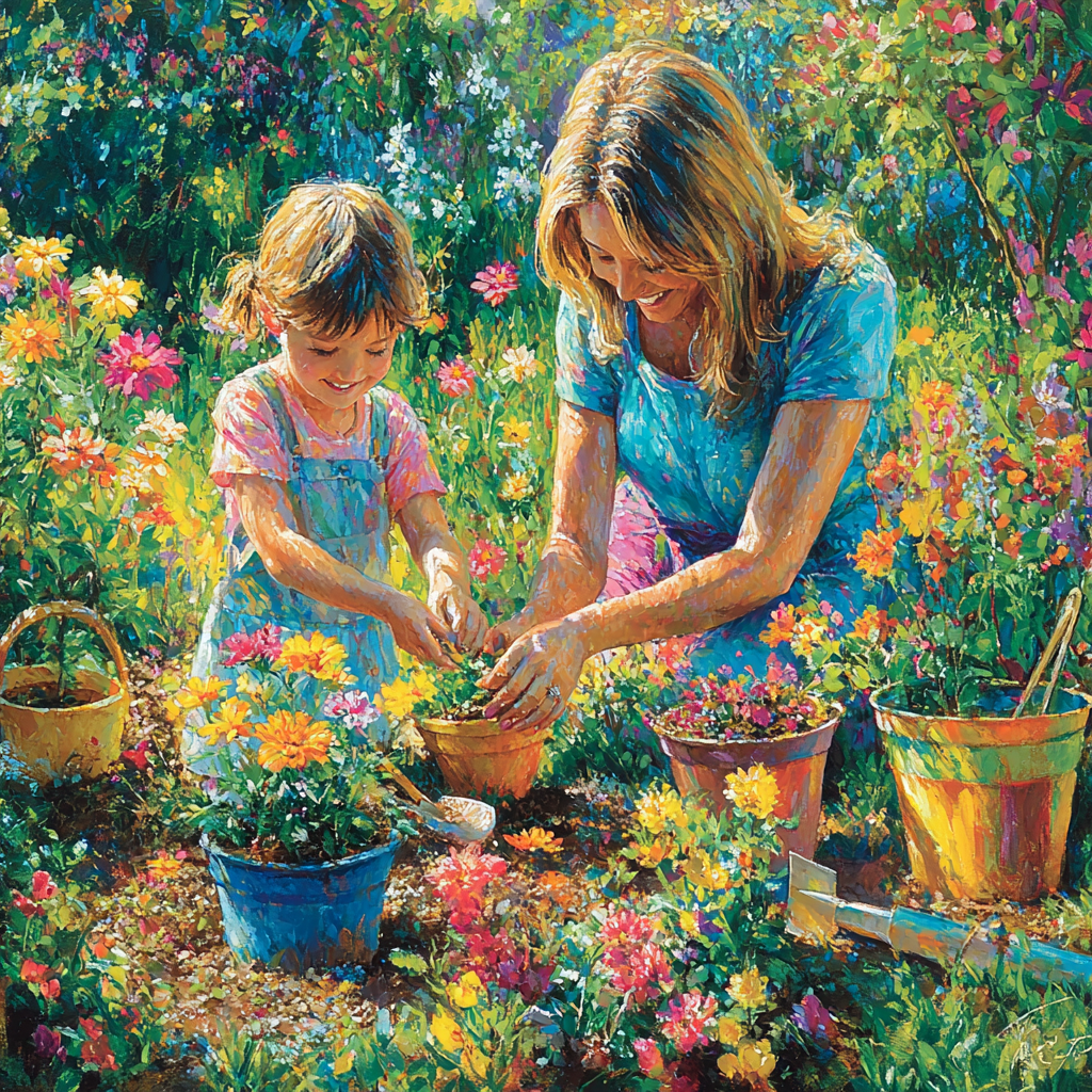 Blossoms Of Love: A Garden Of Shared Memories Diamonded Painting Kits