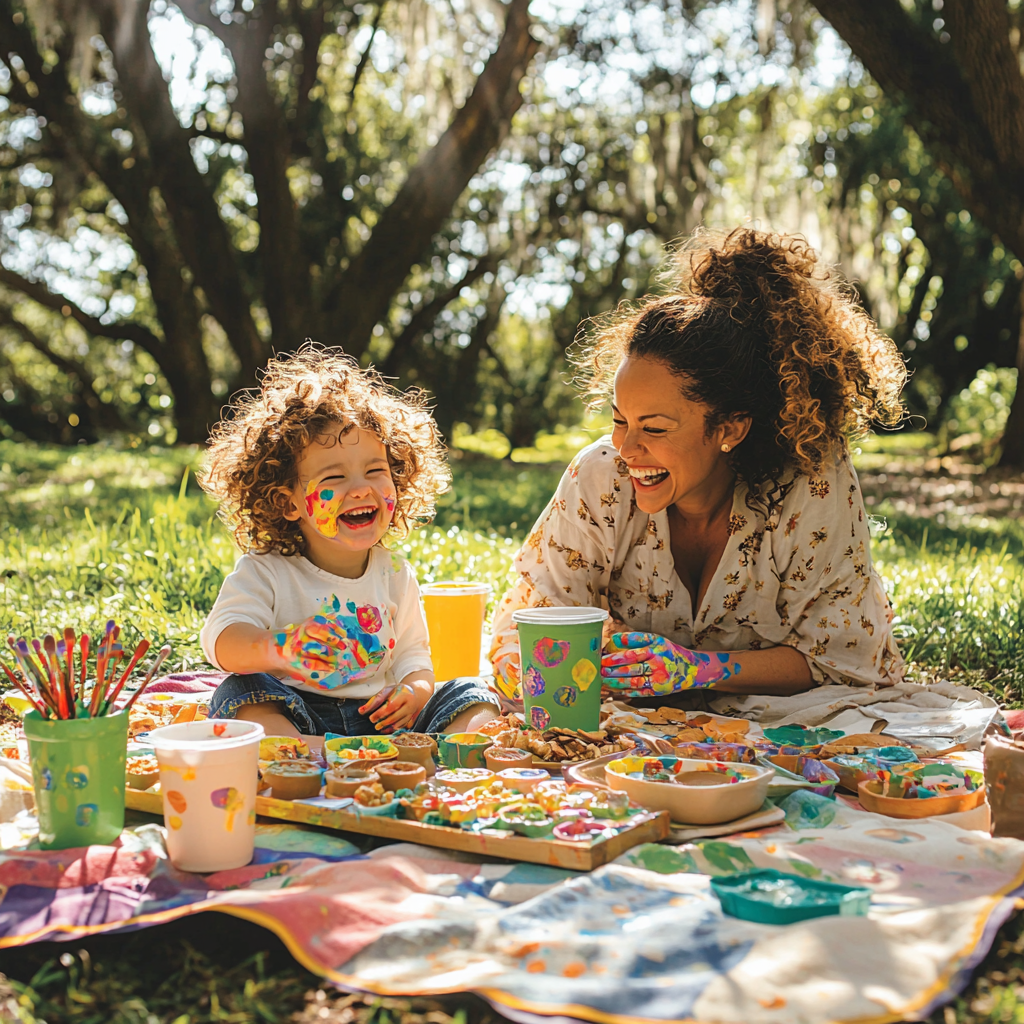 Laughter And Love: A Day Of Fun With Mom Paint By Color