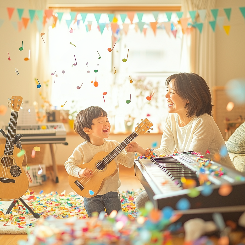 Melodies Of Love: A Musical Afternoon Together Paint By Diamond