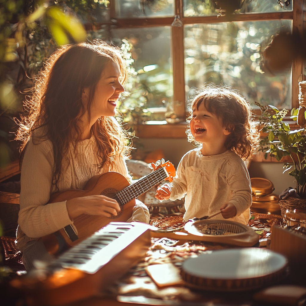 Heartfelt Harmonies: A Musical Day Together Paint By Color