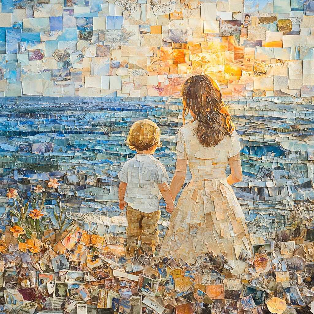Memory Mosaic: A Collage Of Love Paint By Diamond