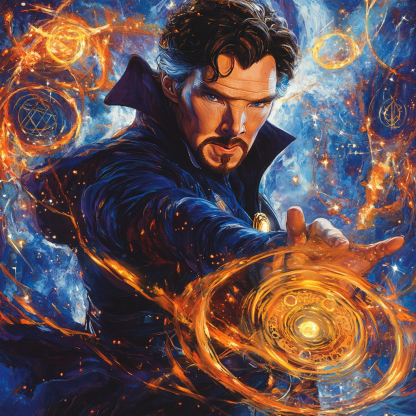 Benedict Cumberbatch The Sorcerers Spellbinding Craft paint by diamonds