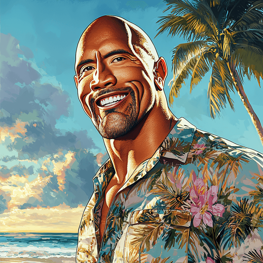 Dwayne Johnson: The Rock Of Inspiration Painting By Diamonds Kit
