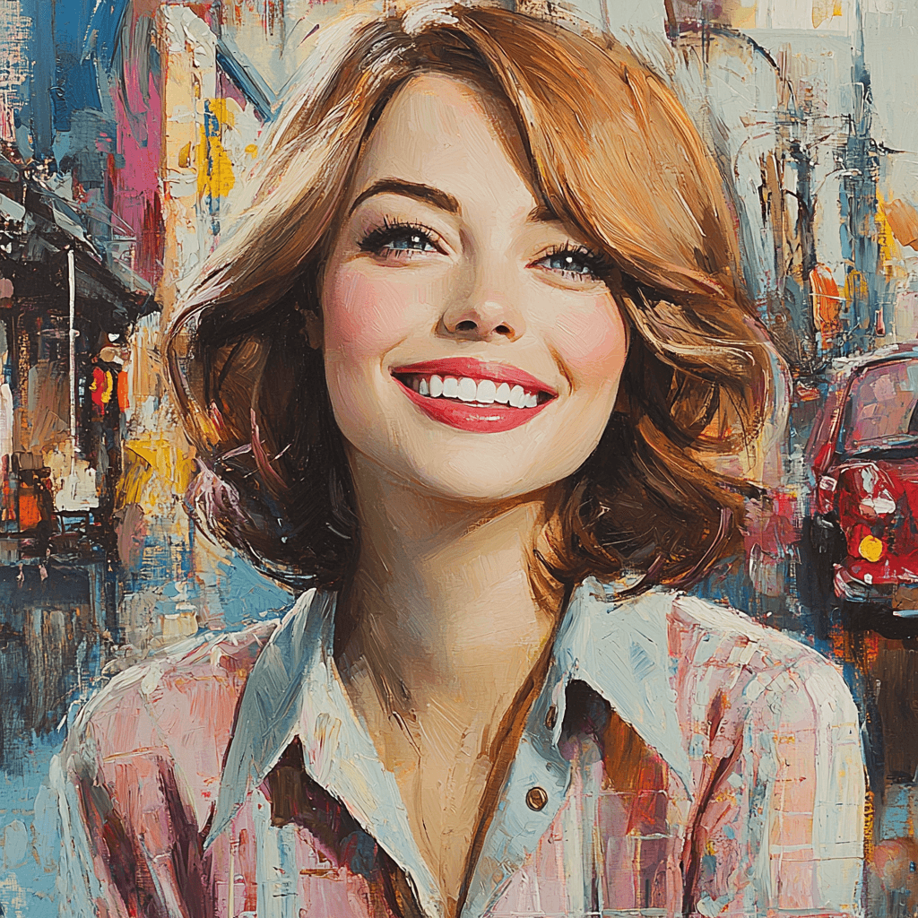Emma Stone: Chasing Dreams And Stardom Painting By Diamonds Kit