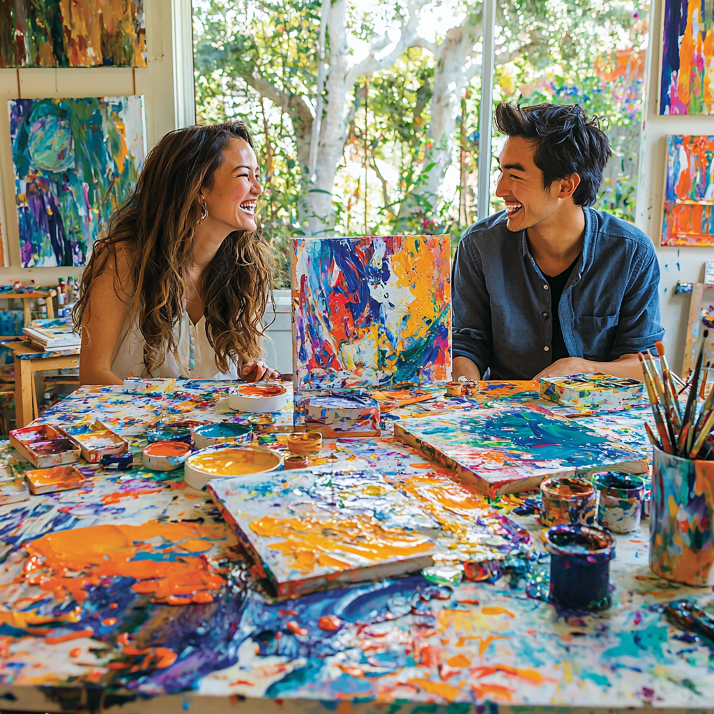 A Canvas Of Dreams: Joint Art Creation Paint By Color