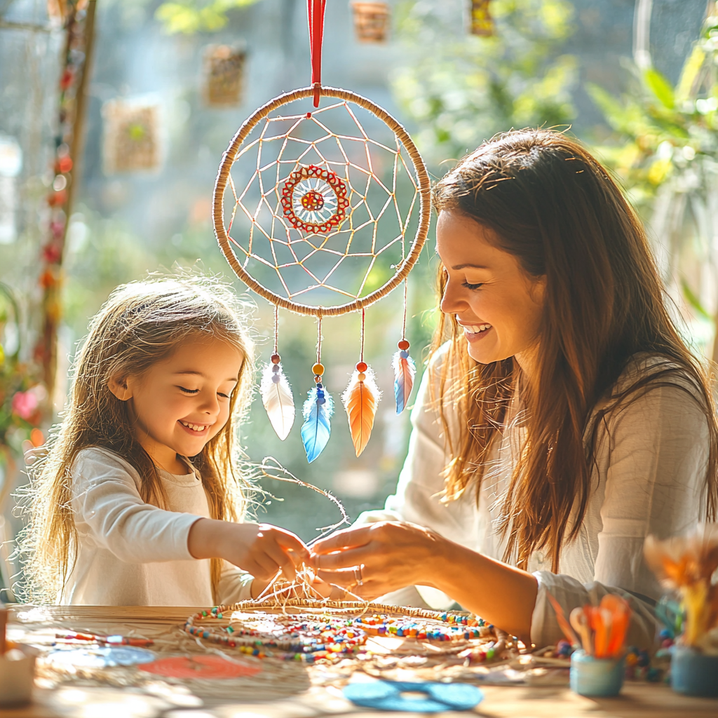Dream Catchers: Crafting A Family Dreamcatcher Together Paint By Diamonds Kits