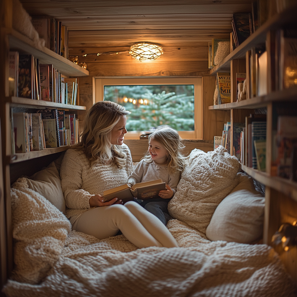 Tales Of Adventure: A Mother-Child Storytelling Evening Paint By Diamond