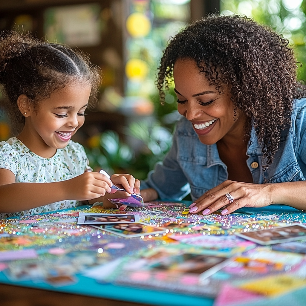 Treasured Reflections: Creating A Mother-Child Scrapbook Paint By Diamond