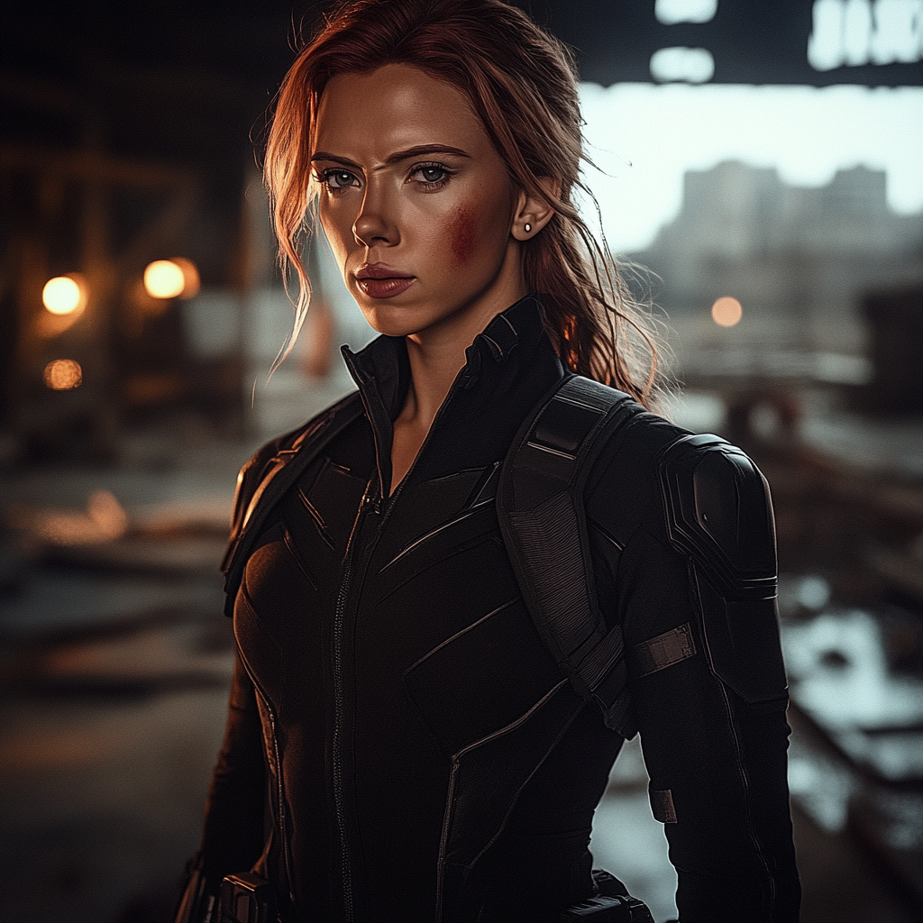 Scarlett Johansson: Veil Of The Black Widow Shroud diamonded painting kits