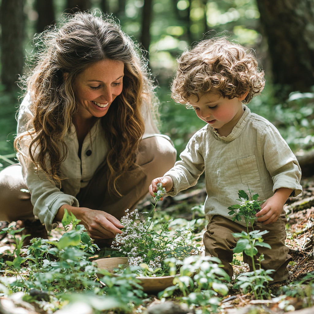 Gifts Of Nature: A Day Of Foraging Together Paint By Diamond
